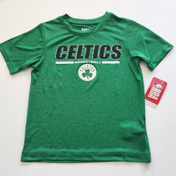 NBA Celtics Boy's - XS (4/5) Green Basketball T-shirts - Picture 1 of 5